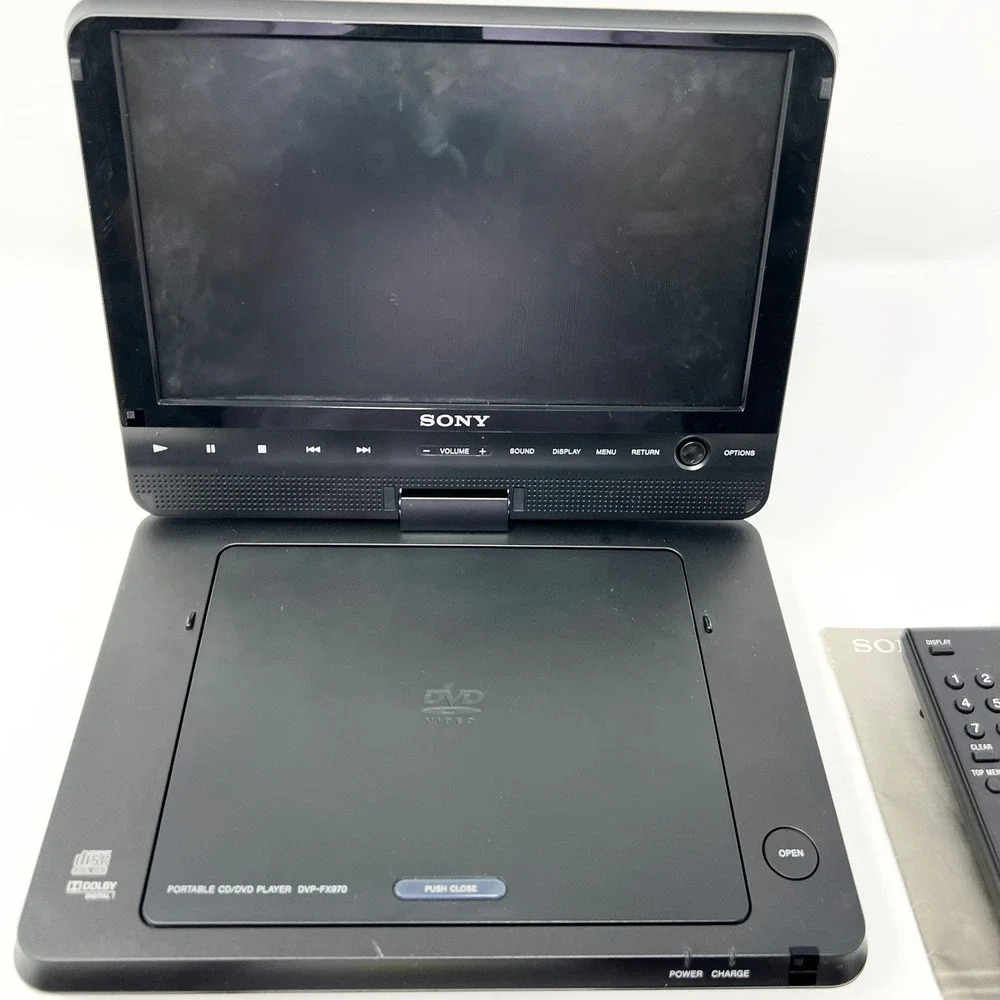 SONY DVP-FX970‎ Portable DVD Player 180-Degree Swivel Flip Screen 9